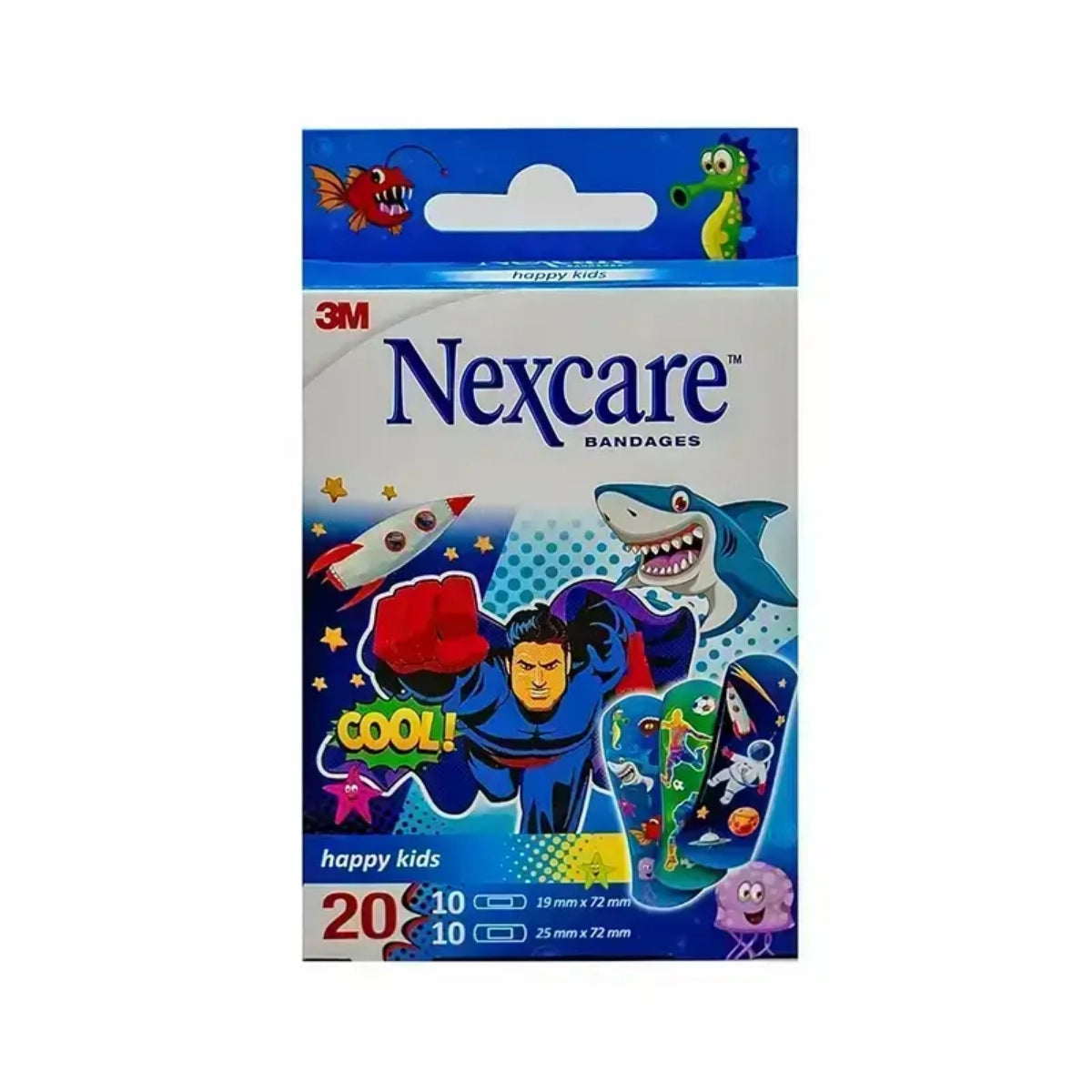 Nexcare Happy Kids Bandage Assorted 20pcs