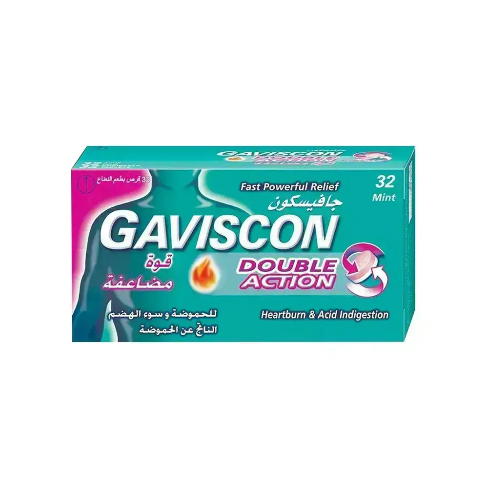 Gaviscon Double Action 32 Chewable tabs