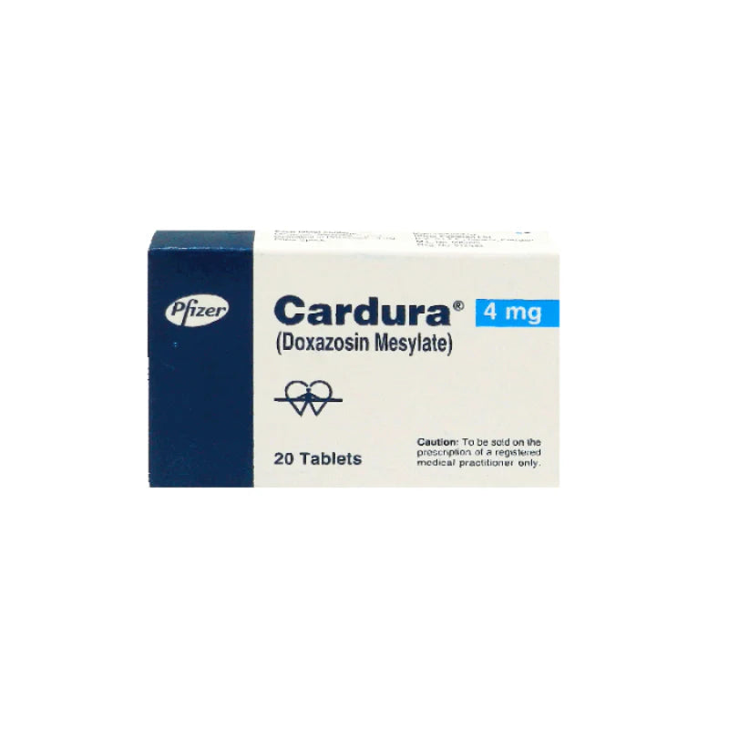 Cardura 4Mg 20tabs