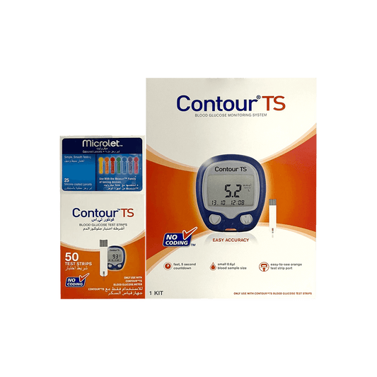 Contour TS Glucose Monitor + 50 Strips + 25 Lancets