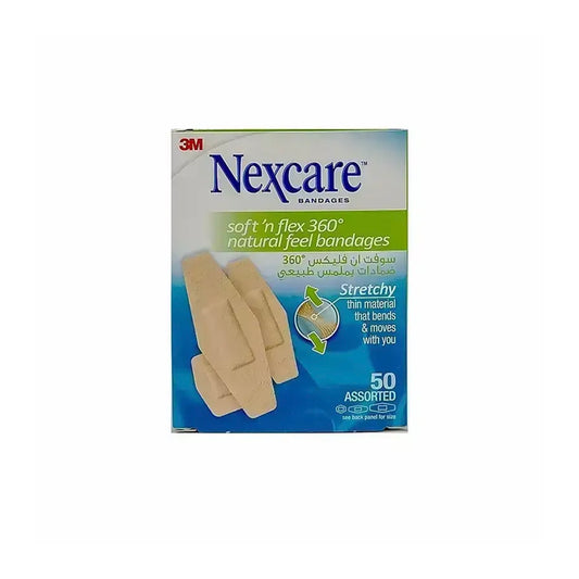 Nexcare Soft N Flex 360 Bandage Assorted 50pcs