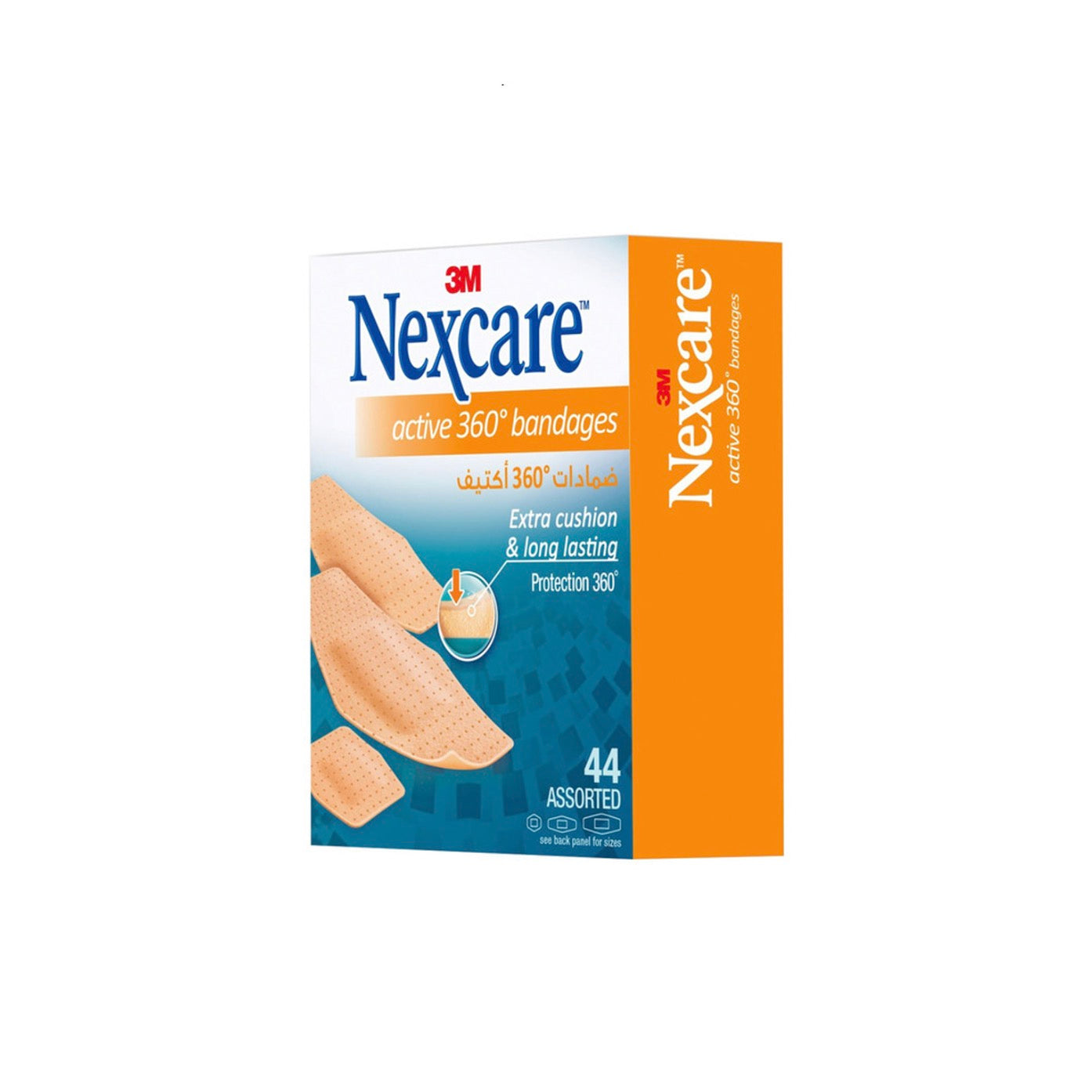 Nexcare Active 360 Bandages Assorted 44'S