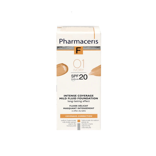 Pharmaceris F Intense Fluid Foundation SPF 20 - 01 Ivory 30 ml