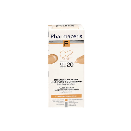 Pharmaceris F Intense Fluid Foundation SPF 20 - 02 Sand 30 ml