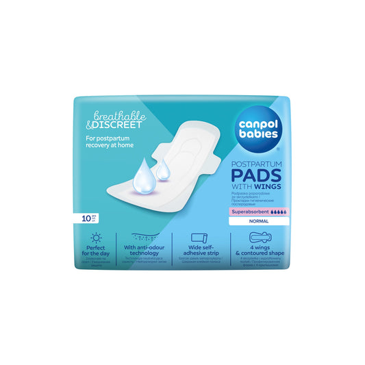 Canpol Babies Discreet Postpartum Pads With Wings Day 10Pcs 78/007