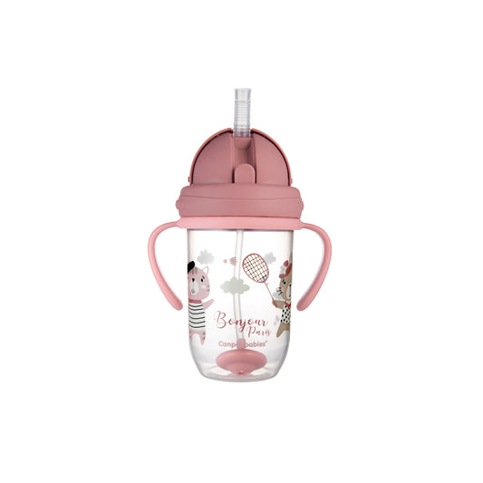 Canpol Babies Non-spill cup with weighted straw 270ml-Bonjour Paris Collection