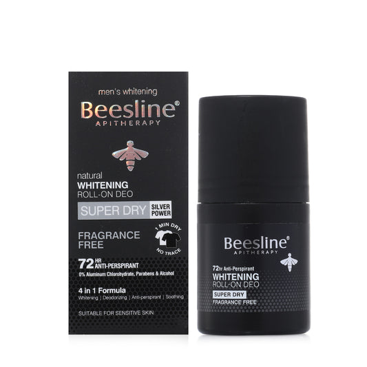 Beesline 72 Hrs Men Roll on Deo Whitening Super Dry Fragrance Free 50ml