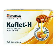 Koflet H Orange Flavor 12 Lozenges