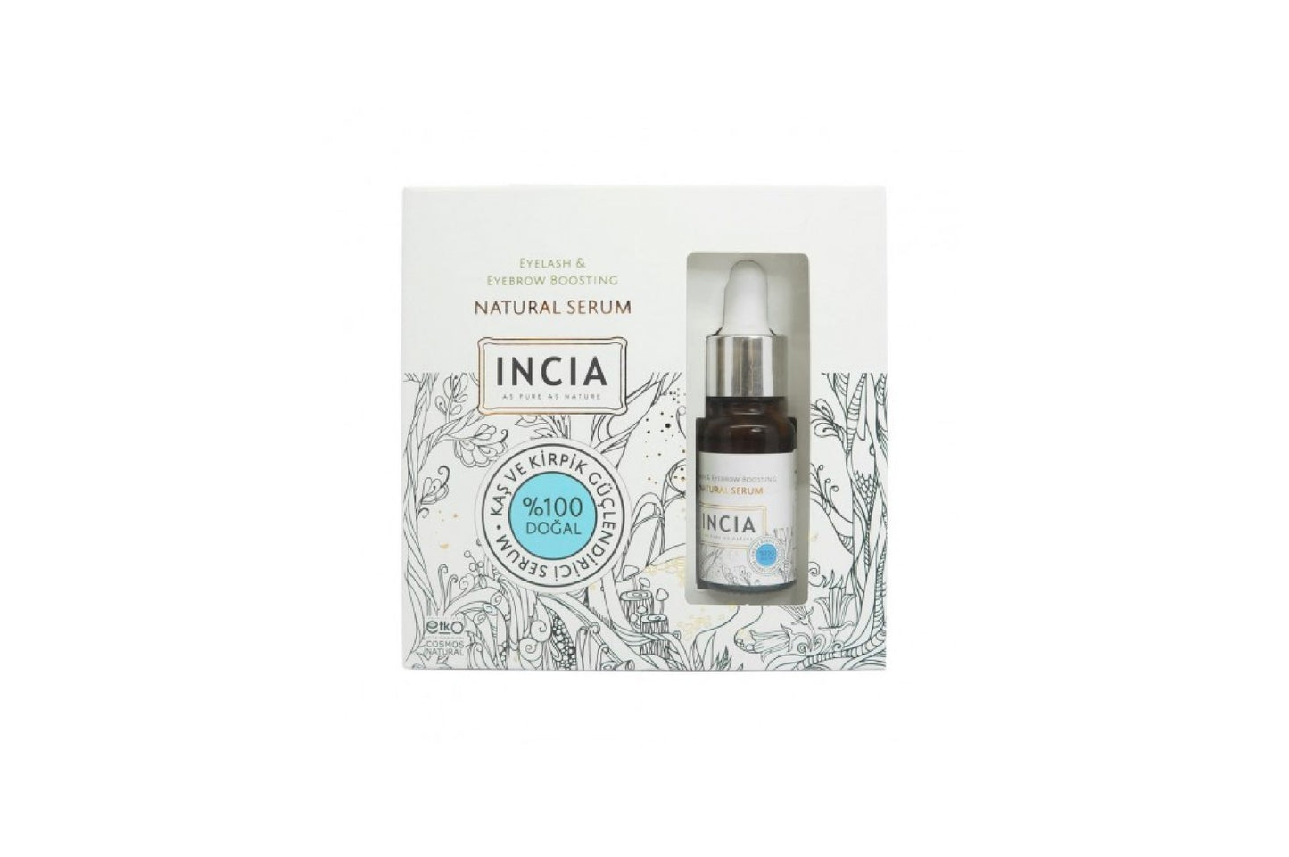 Incia Eyelash & Eyebrow Boosting Natural Serum 10ml