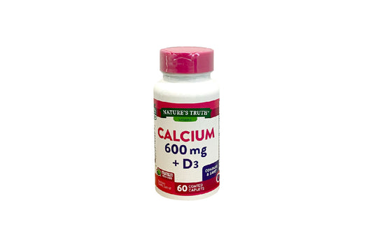 Nature's Truth Calcium 600mg with Vitamin D3 60 Caplets