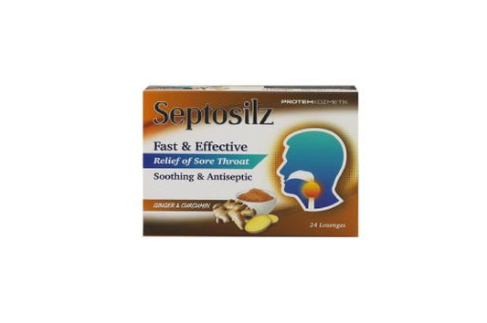 Septosilz Ginger and Curcumin 24Lozenges