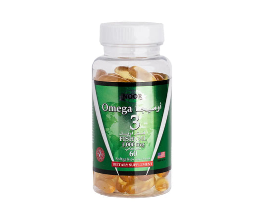 Noor Omega-3 Fish Oil 1000mg 60softgels