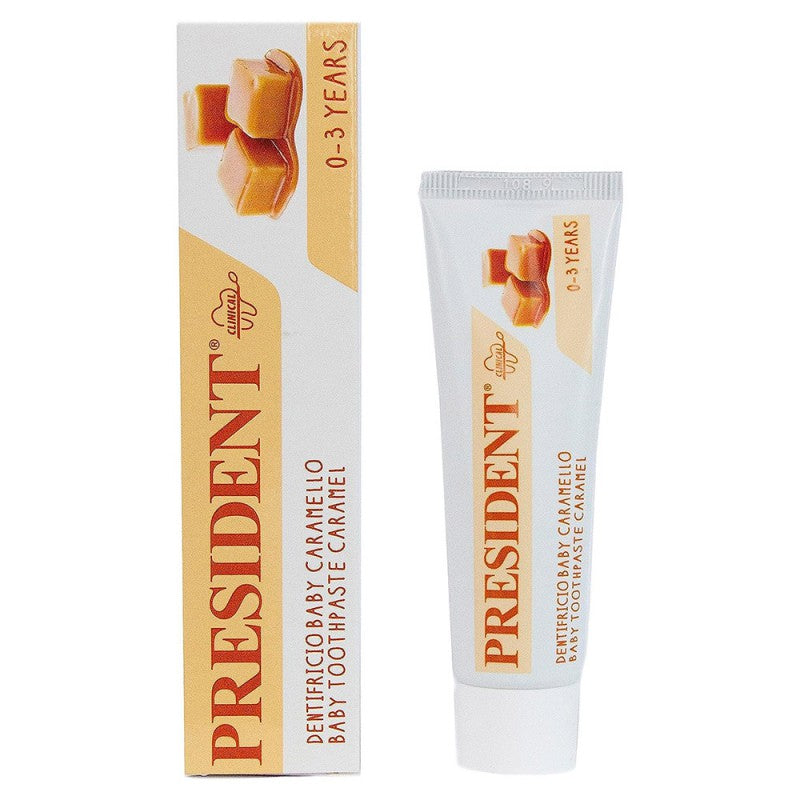 President Baby 0-3 Years Toothpaste Caramel 30ml