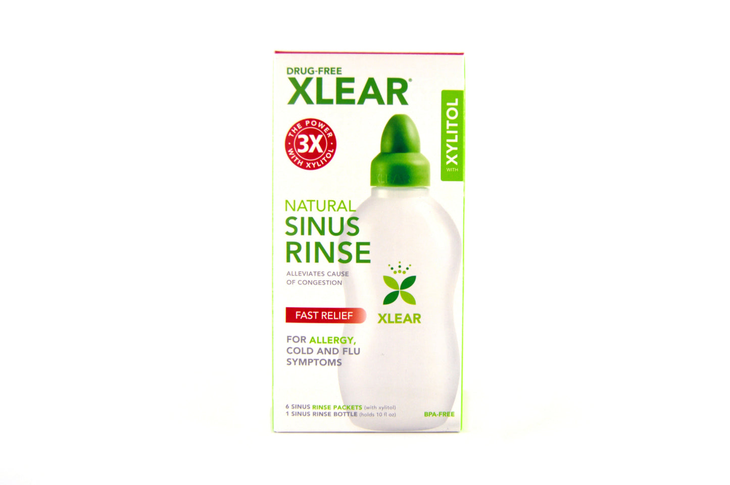 حزمة شطف الجيوب الأنفية Xlear (3xPower)