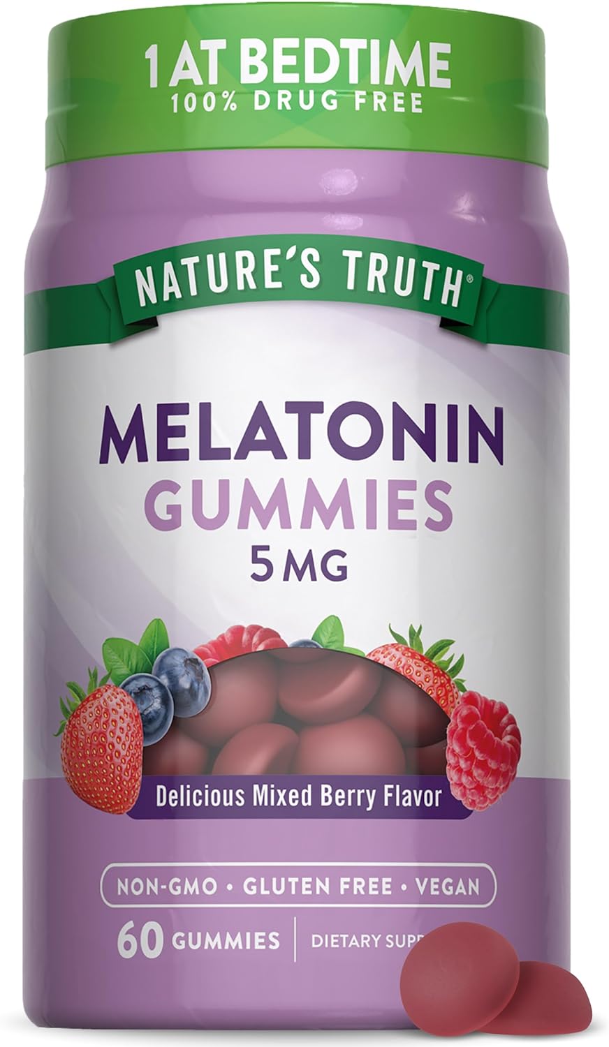 Nature's Truth Fast Dissolve Melatonin 5mg 60Gummies
