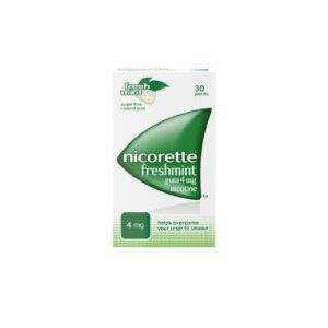 Nicorette Fresh Mint Gum 4mg 30 Tab