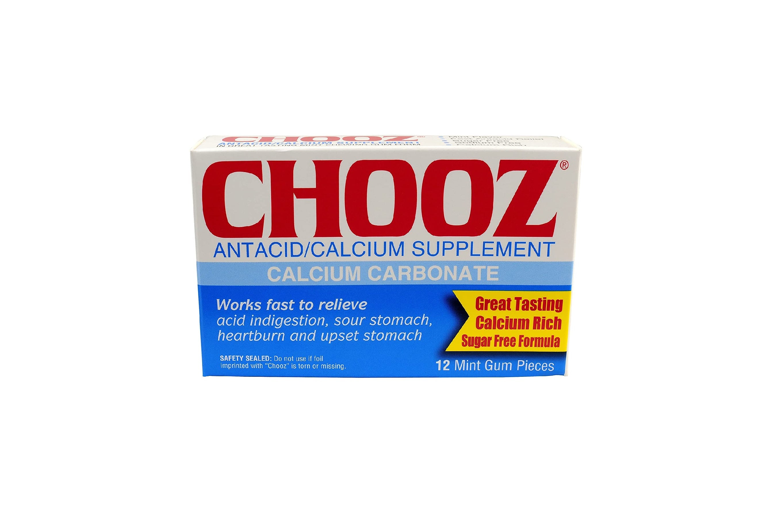 Chooz Antacid 12 mint gums